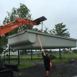 Placement d'une piscine en Belgique : construction piscine privée LPW POOLS par Be-Pool déplacement